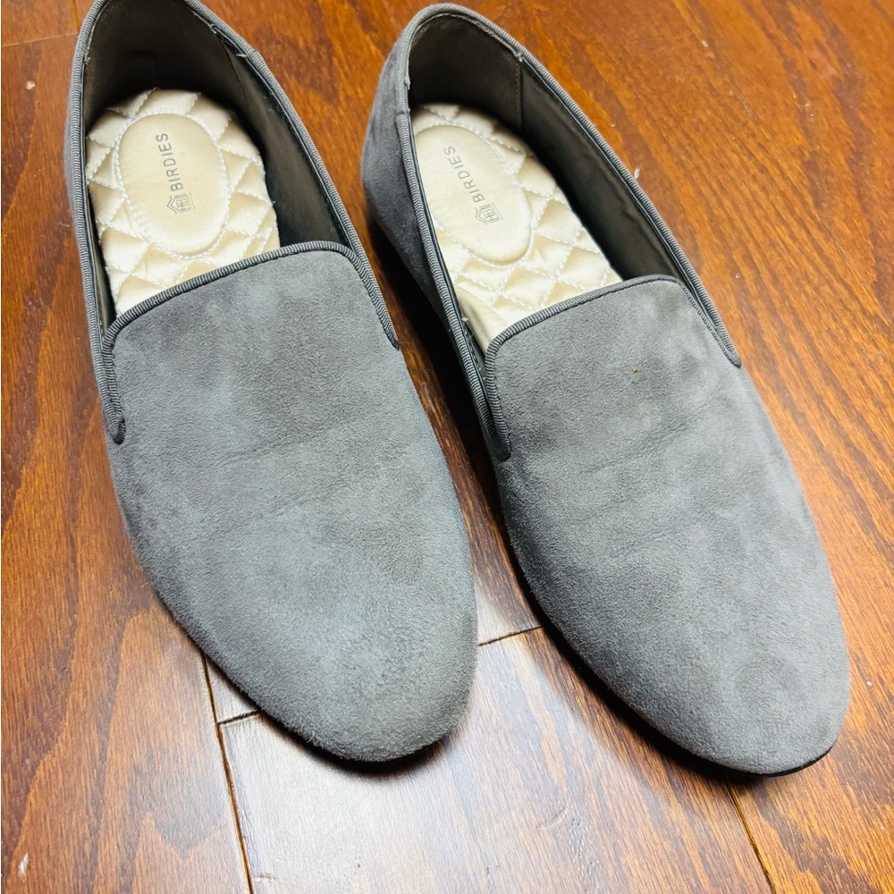 Birdie’s Gray Suede Loafers